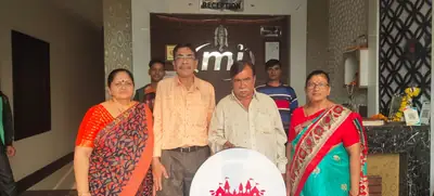 Guests at a hotel reception during Mathura Vrindavan package